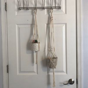 Set of 2 Macrame Plant Hangers